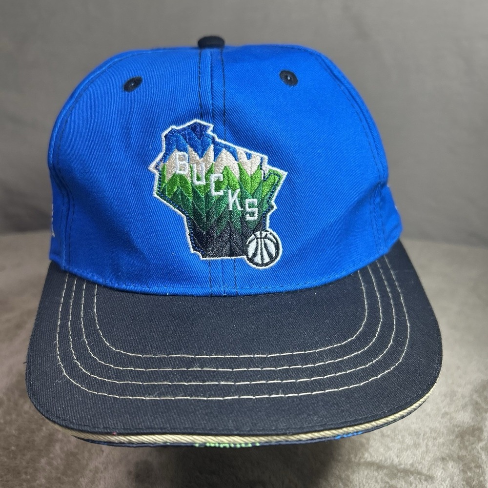 NBA Milwaukee Bucks Jrue Holiday Designed Hat Stadium Giveaway BMO Blue 2021. - Picture 7 of 7